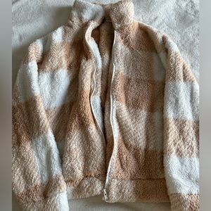 SHEIN fleece zip up jacket- Small